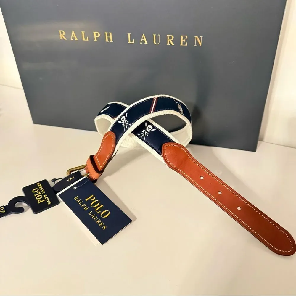 Polo Ralph Lauren Boys Belt Size 26 | Junior Kids Leather & Canvas – NWT